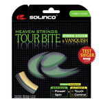Corde Da Tennis Solinco Tour Bite 6,8m silber + Vanquish 6,3m natur